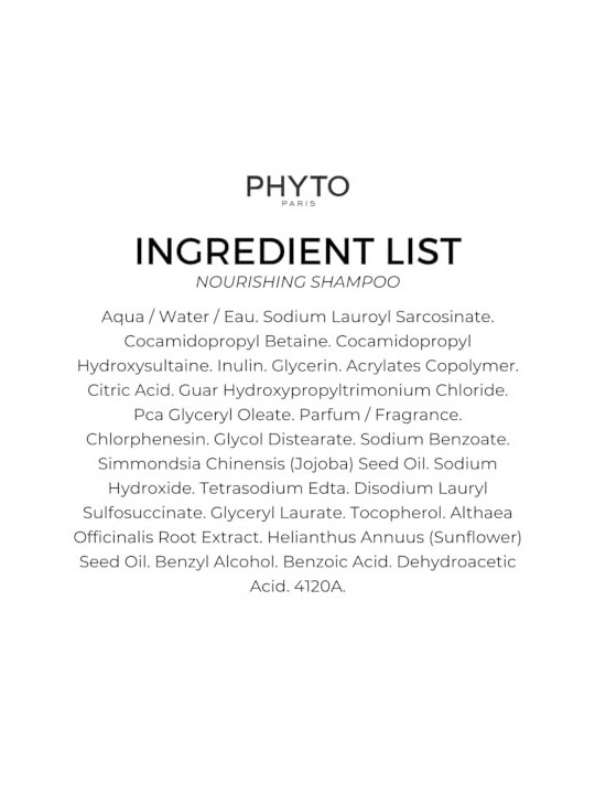 Phyto Nutrition Nourishing Shampoo 250ml