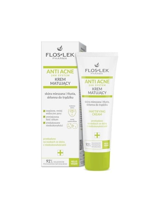 FLOSLEK Anti-Acne 24H System crema opacizzante 50ml