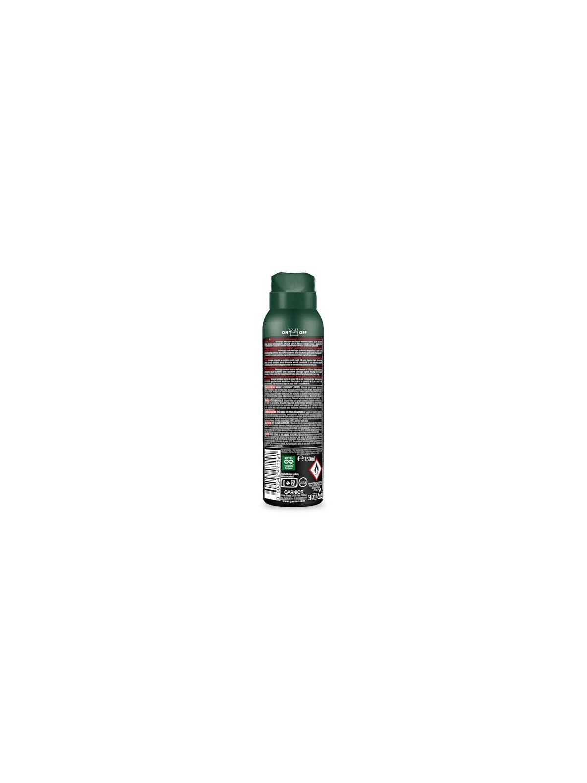 GARNIER Invisible Protection 72H Uomo DEO spray 150ml