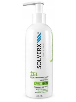 Acne Gel for Face and Eyes SOLVERX 200ml