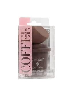 Spugnetta trucco Morning Coffee con astuccio Cioccolato 4352