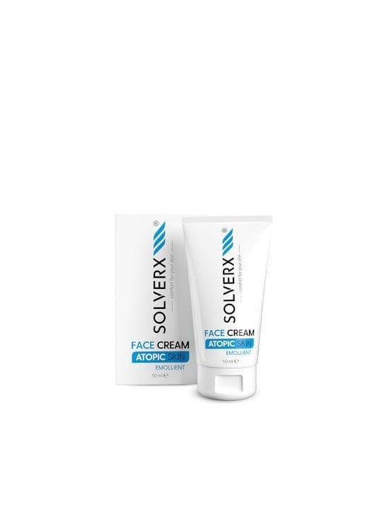 SOLVERX Atopic Skin Crema viso emolliente per pelle atopica 50ml