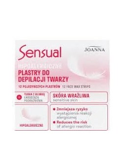 JOANNA Sensual strisce depilatorie viso ipoallergeniche 12 pz