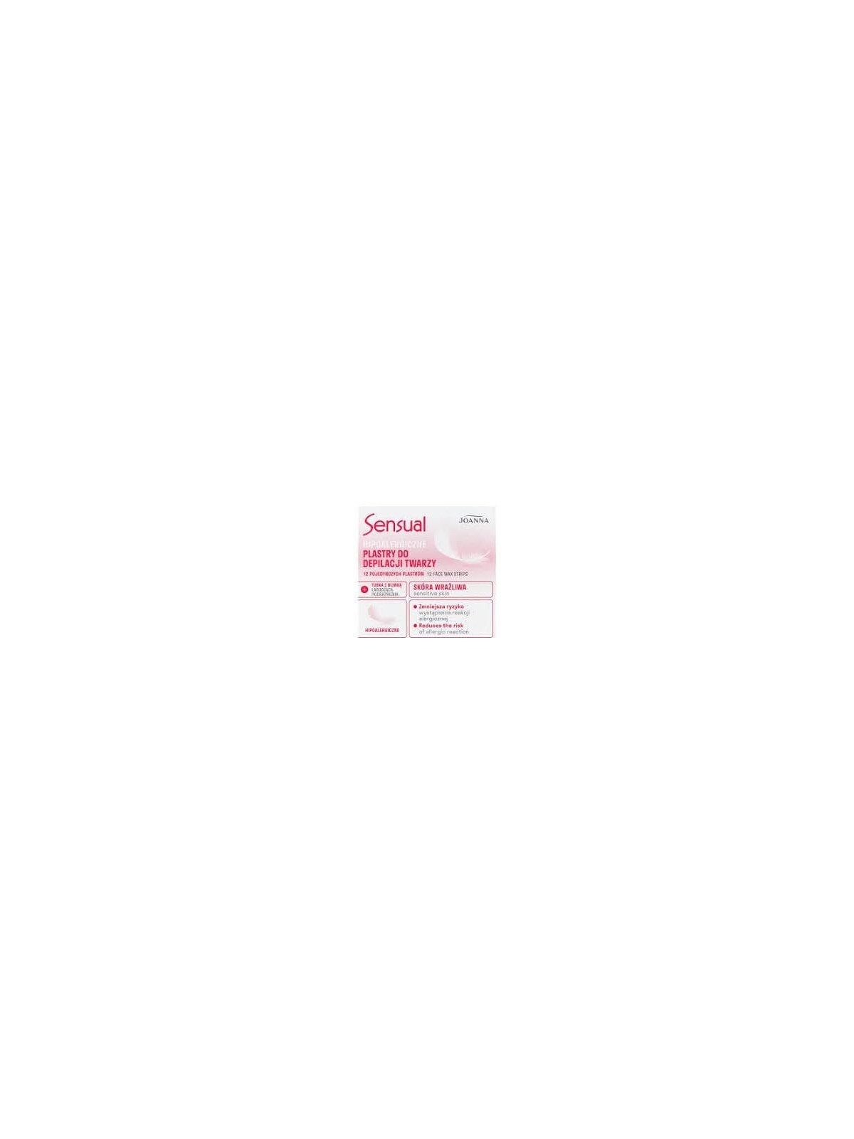 JOANNA Sensual strisce depilatorie viso ipoallergeniche 12 pz