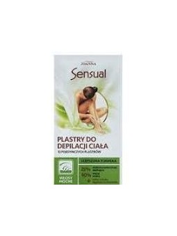 JOANNA Sensual strisce depilatorie corpo capelli forti 12 pz olio lenitivo