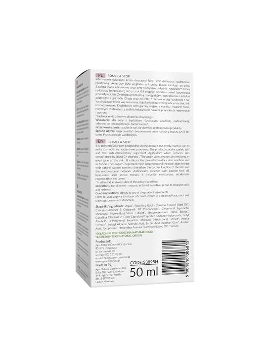 Rosacea-Stop Soothing Night Cream crema notte lenitiva per rosacea e pelle sensibile 50ml