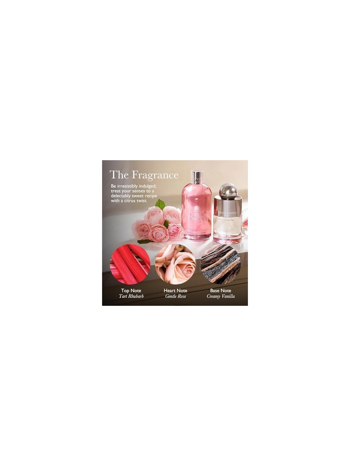 Crema mani al rabarbaro e rosa Molton Brown 40ml