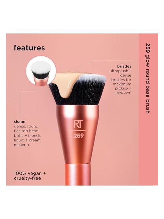 Pennello a base rotonda Face Glow Real Techniques