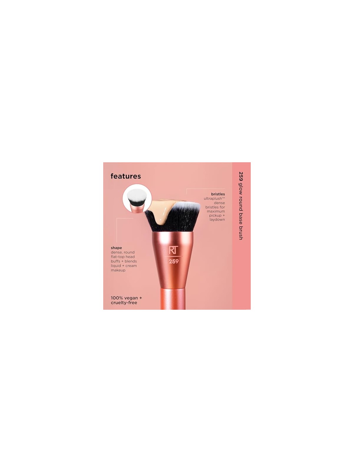 Pennello a base rotonda Face Glow Real Techniques
