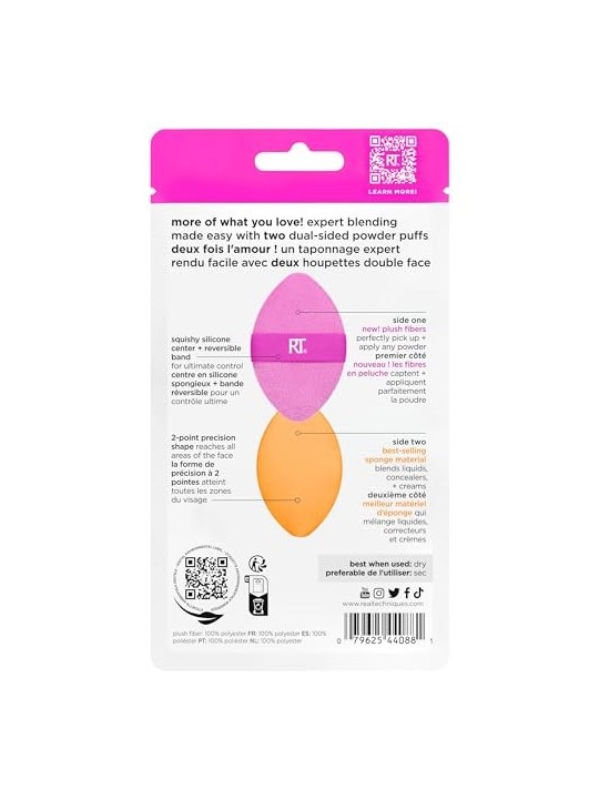 Duo piumino per cipria Miracle 2in1 Real Techniques