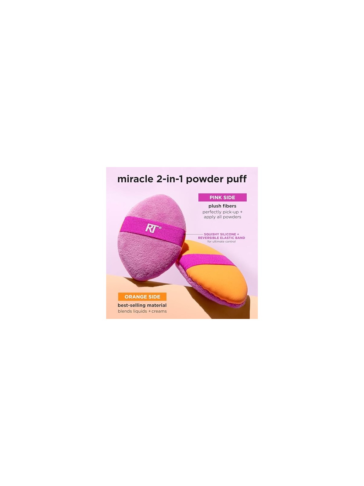 Duo piumino per cipria Miracle 2in1 Real Techniques