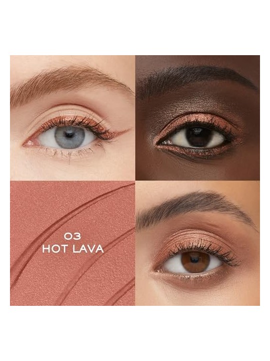 Lancome Idle Tint Liquid EyeBlusher Ombretti e linee liquide 2 in 1 7 ml donna 03 Hot Lava