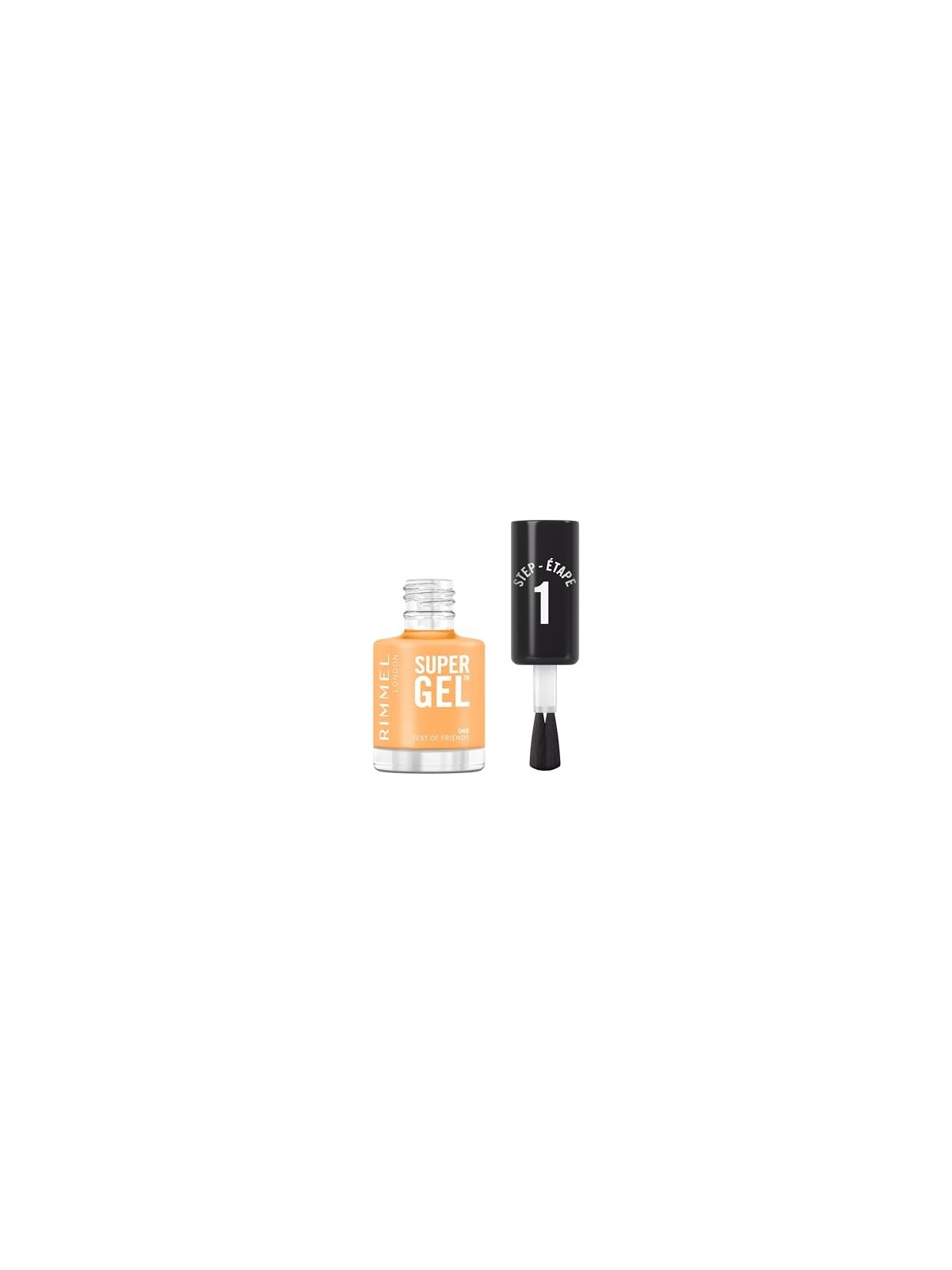 Rimmel Super Gel STEP1 Smalto semipermanente 12 ml donna 046 Zest Of Friends