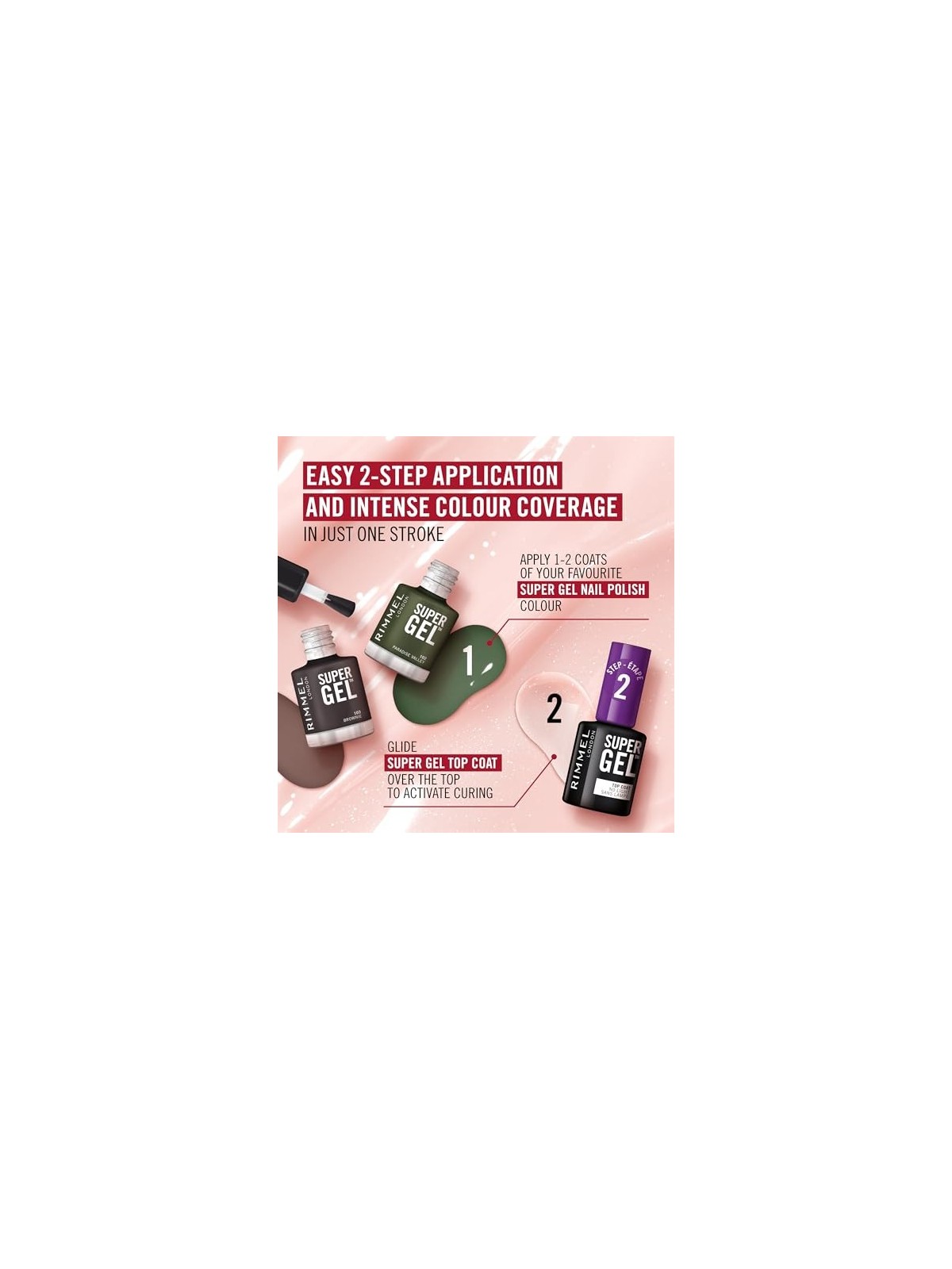 Rimmel Super Gel STEP1 Smalto semipermanente 12 ml donna 046 Zest Of Friends