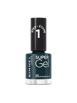 Rimmel Super Gel STEP1 Smalto semipermanente 12 ml donna 068 Beach House Blue