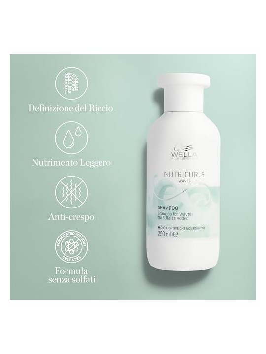 Wella Professional Nutricurls Waves Shampoo 250ml