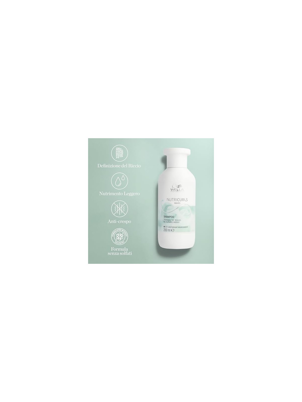 Wella Professional Nutricurls Waves Shampoo 250ml