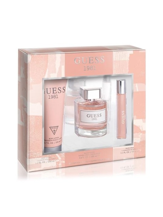 Guess 1981 SET Eau de toilette 100 ml  Eau de toilette 15 ml  Crema corpo 200 ml Donna