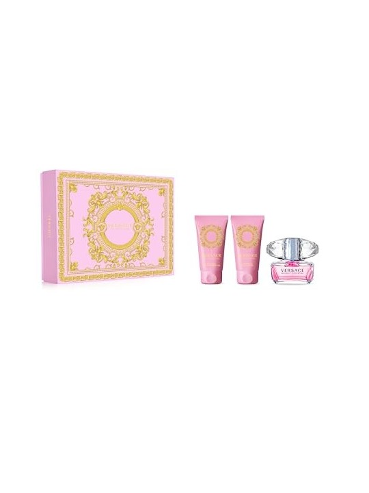 Versace Bright Crystal Giftset 150ml eau de toilette Spray 50ml-Body Lotion 50ml-Shower Gel 50ml