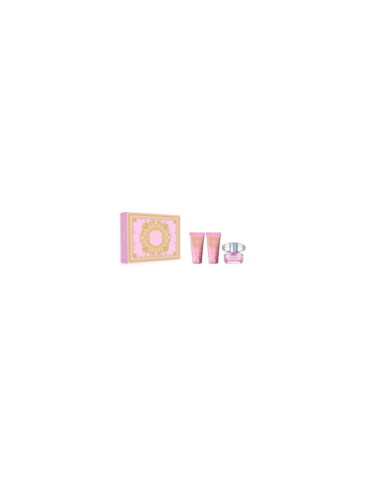 Versace Bright Crystal Giftset 150ml eau de toilette Spray 50ml-Body Lotion 50ml-Shower Gel 50ml
