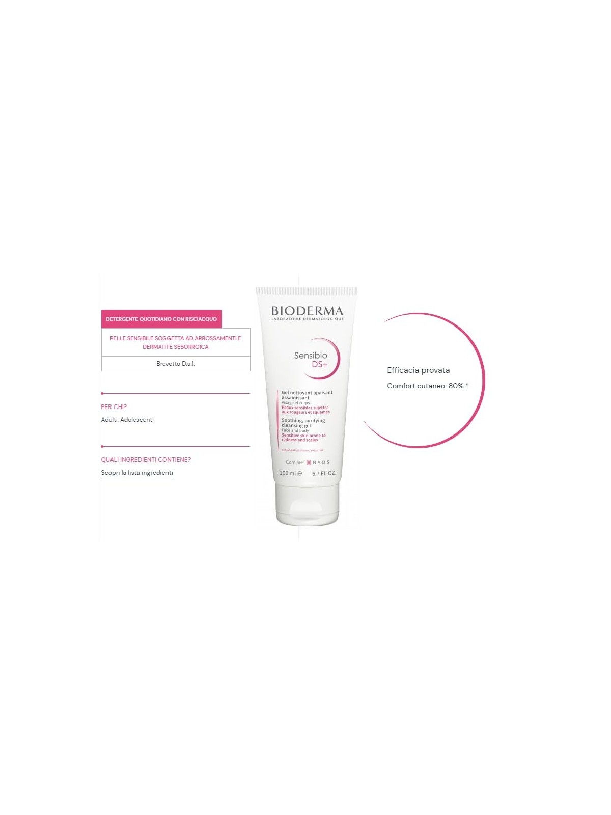 Soothing purifying foaming gel 200ml