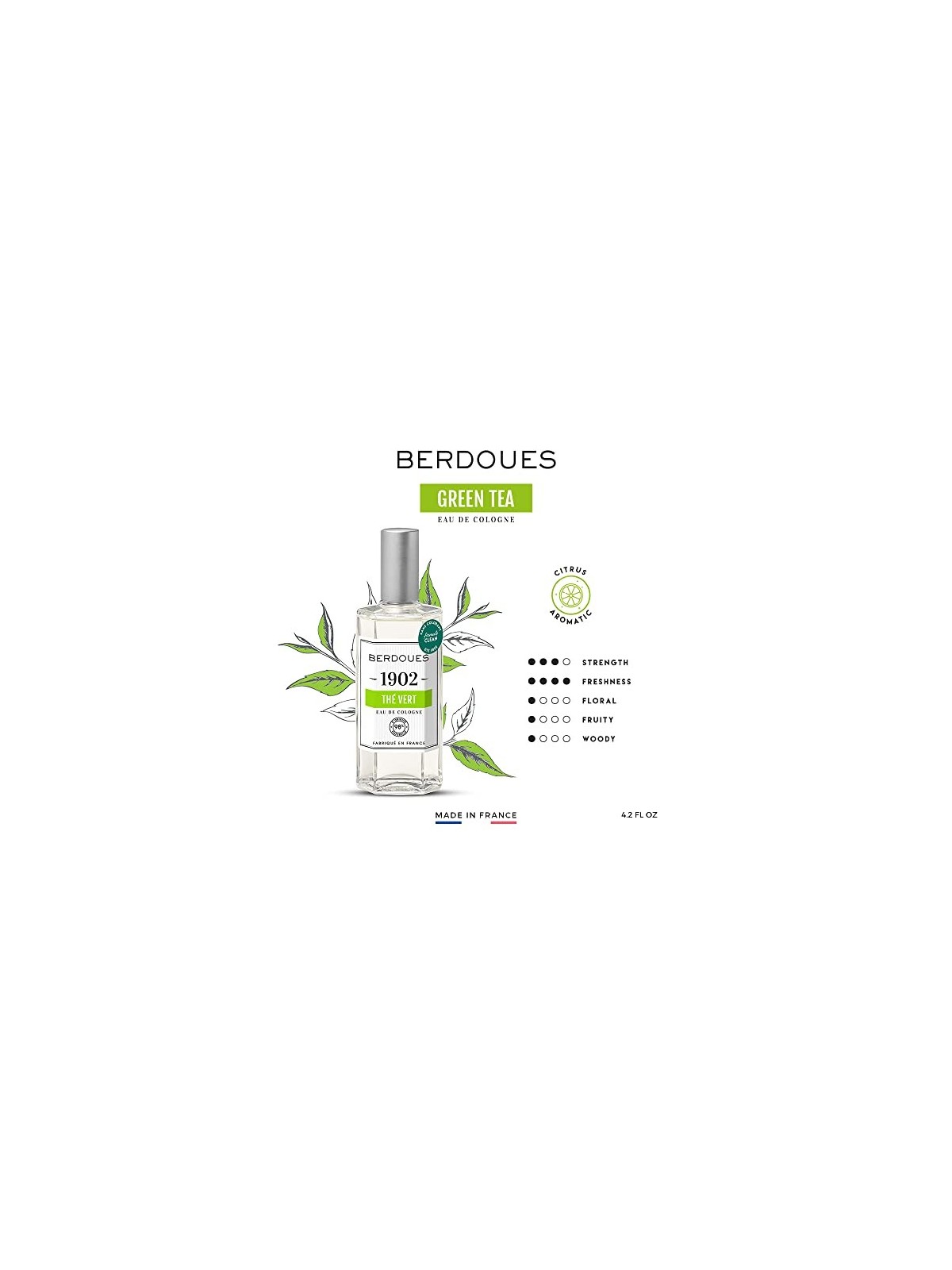 Berdoues 1902 Thï¿½ï¿½ Vert Eau de Cologne 125 ml unisex
