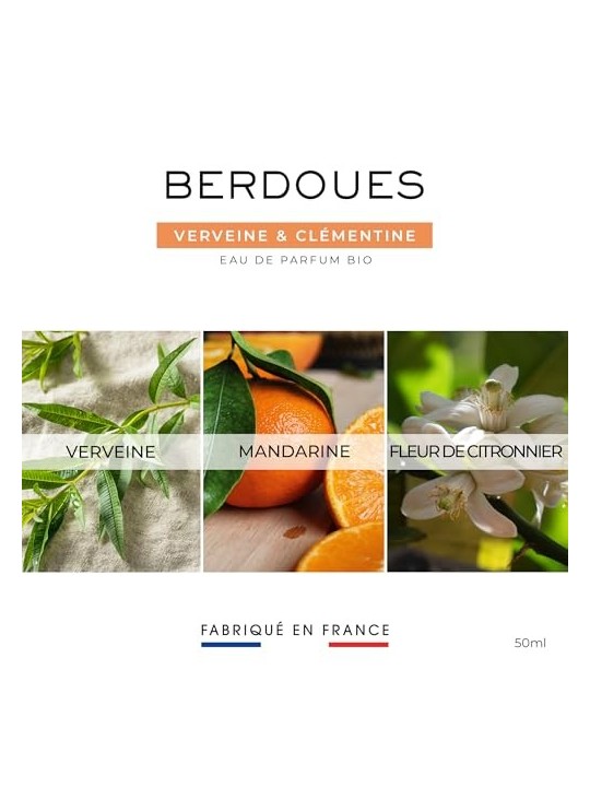 Berdoues Verbena  Clementine Eau De Parfum 50ml unisex