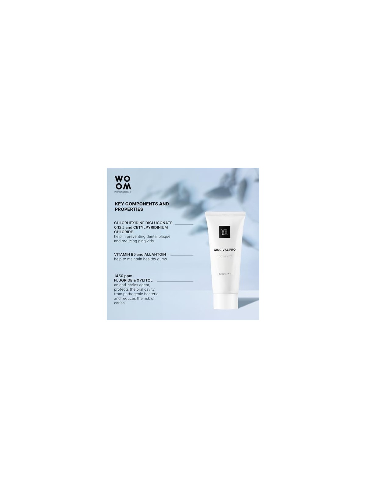 WOOM Gingival Pro Toothpaste dentifricio protettivo per gengive 50ml