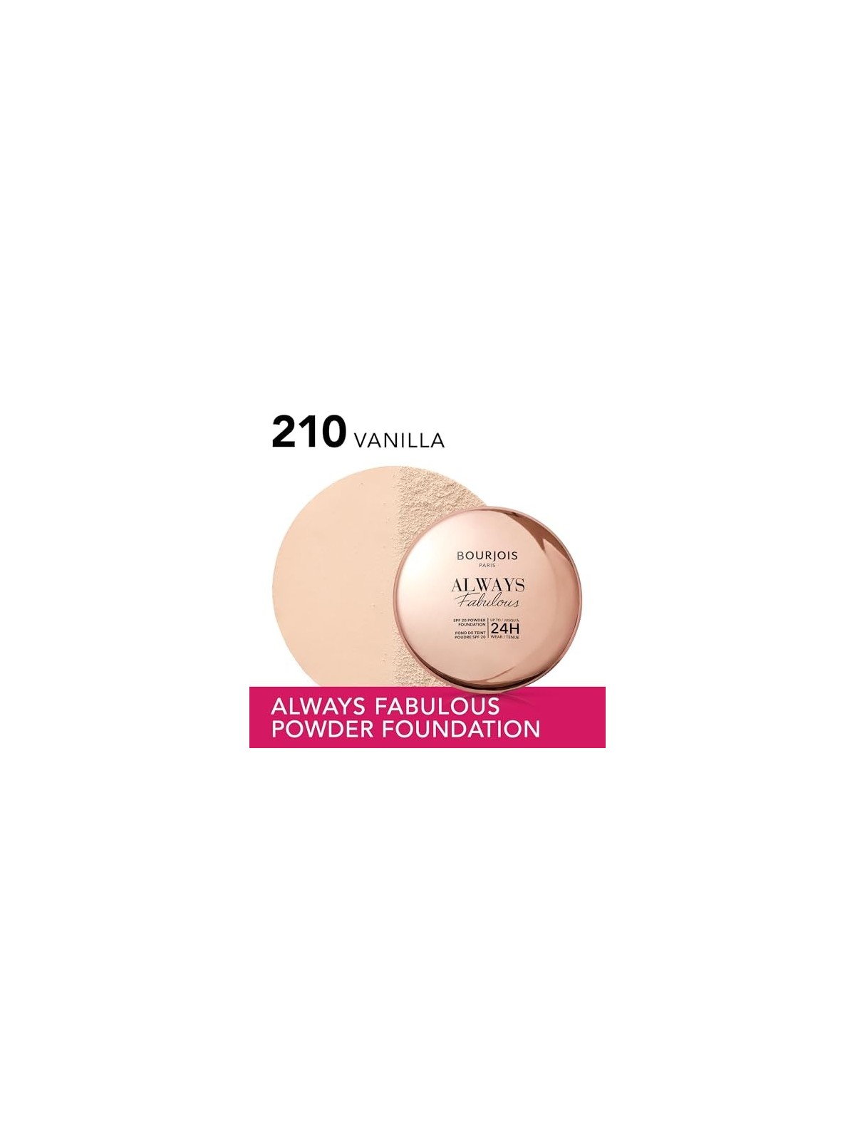 Bourjois Always Fabulous Powder 7g Numero 210 Vanille