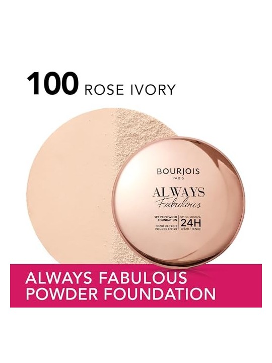 Bourjois Always Fabulous Powder 7g Numero 100 Ivoire Rose