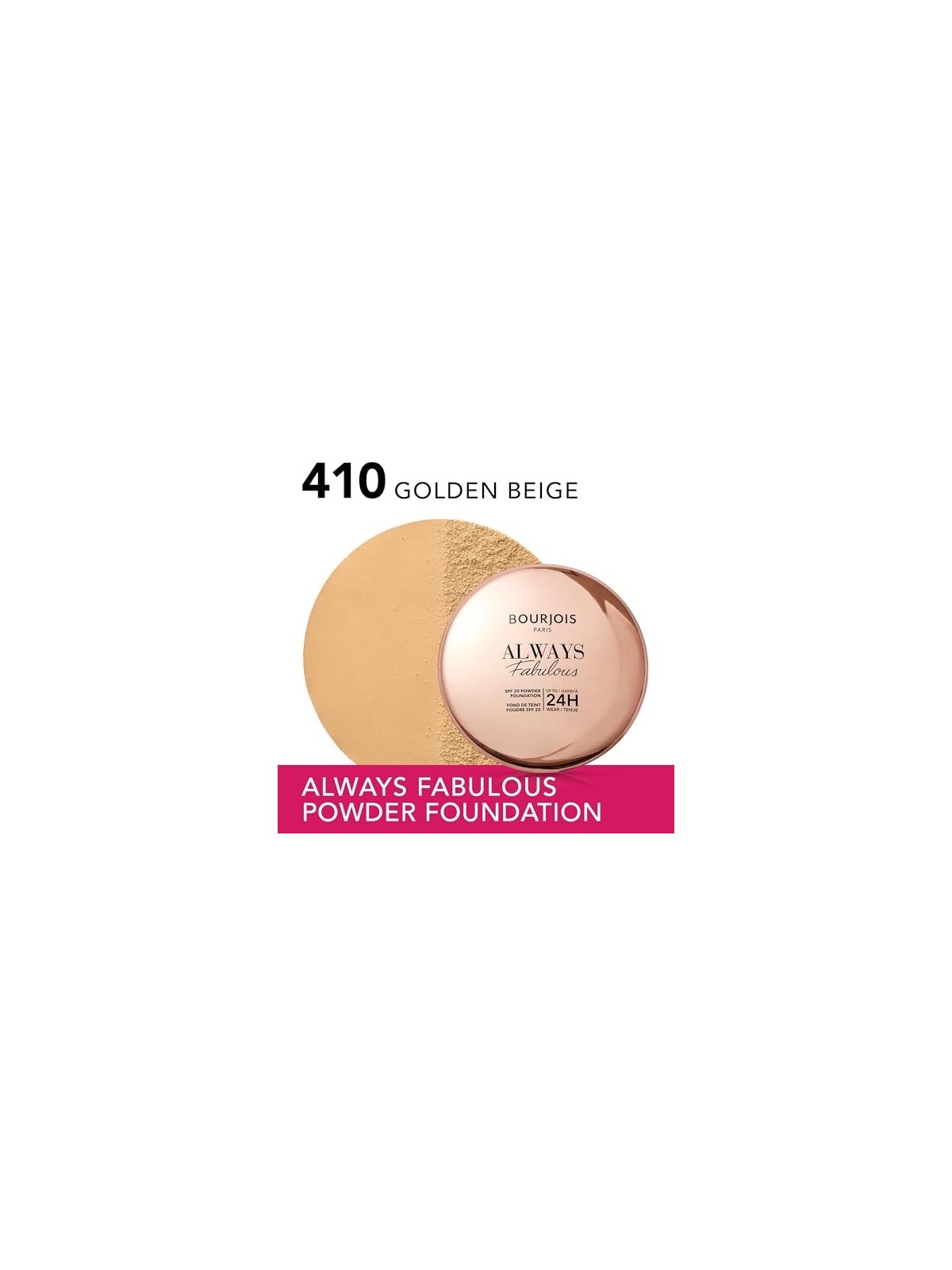 Bourjois Always Fabulous Powder 7g Numero 410 Beige Dore