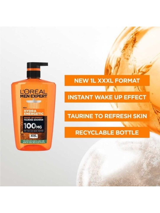 Gel doccia uomo L'Orï¿½ï¿½al Men Expert Hydra Energetic 1000ml