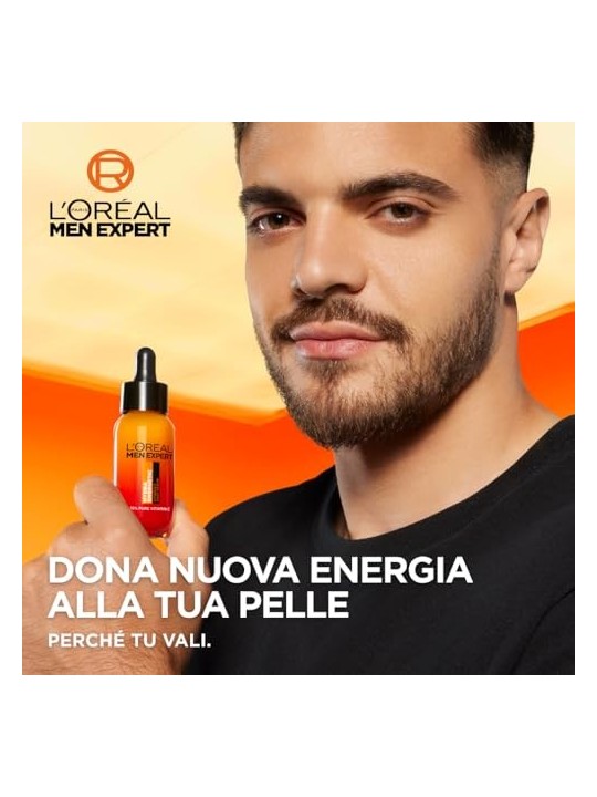 LOrï¿½ï¿½al Men Expert Hydra Energetic Vitamin C Shot Serum Siero contro i segni di affaticamento della pelle uomo 30ml
