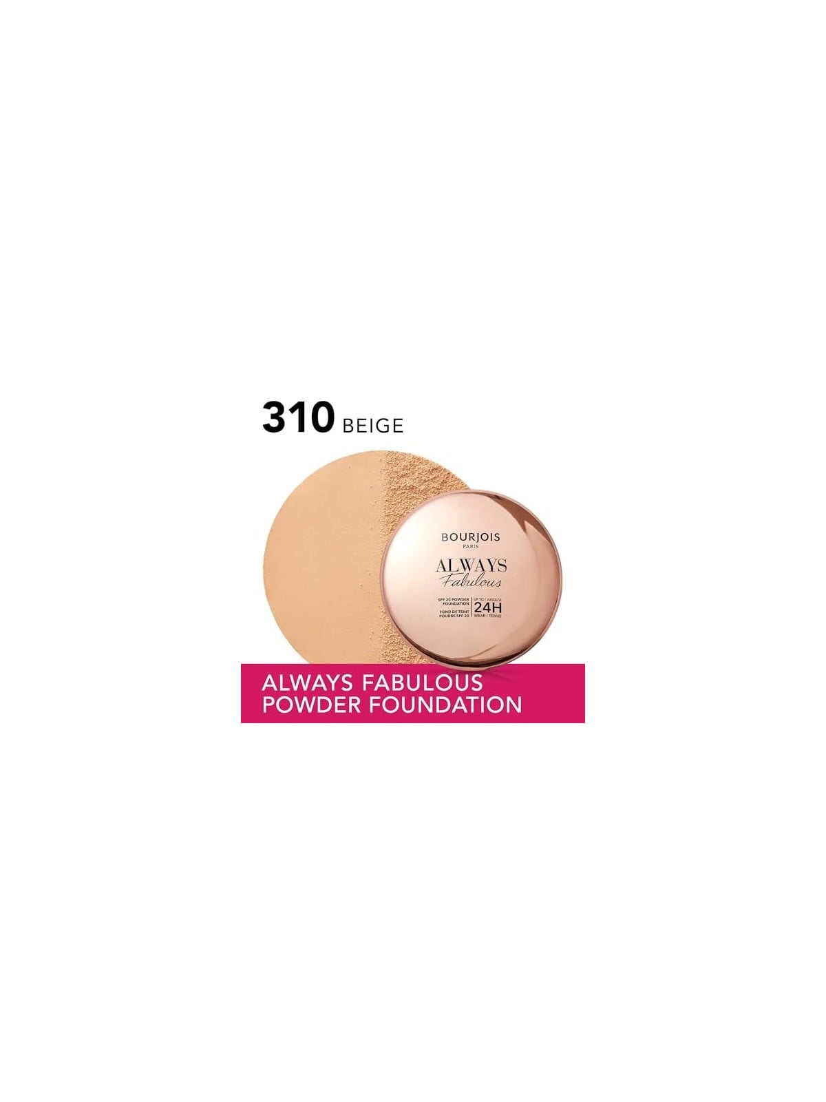 Bourjois Always Fabulous Powder 7g Numero 310 Beige