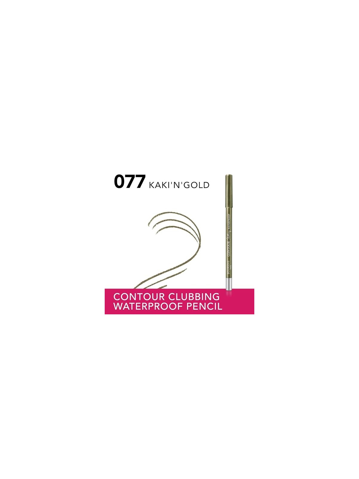 Eyeliner waterproof Bourjois Contour Clubbing 1,2g 77 Kaki'N'Gold