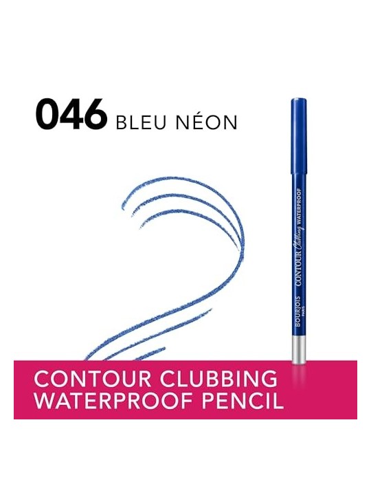 Bourjois Contour Clubbing Waterproof Eye Pencil 1,2g Numero 46 Bleu Neon