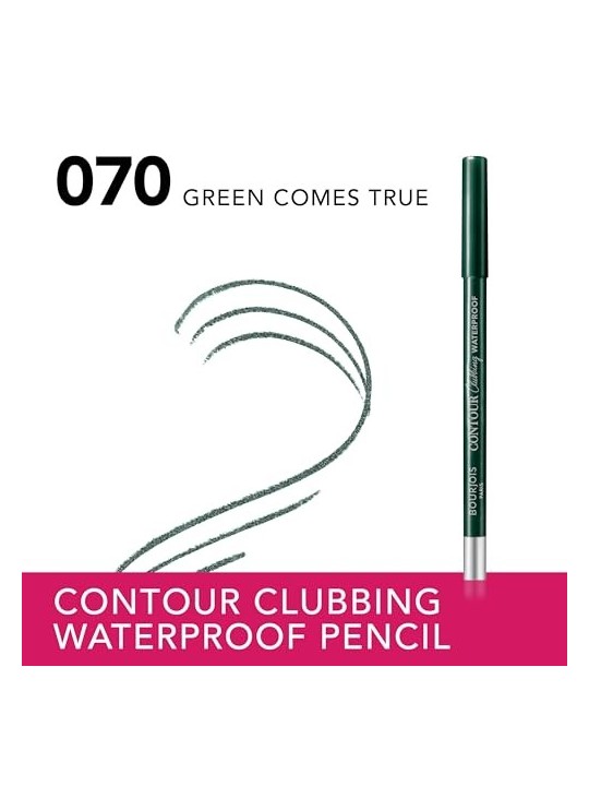 Bourjois Contour Clubbing Waterproof Eye Pencil 1,2g Numero 70 Green Comes True