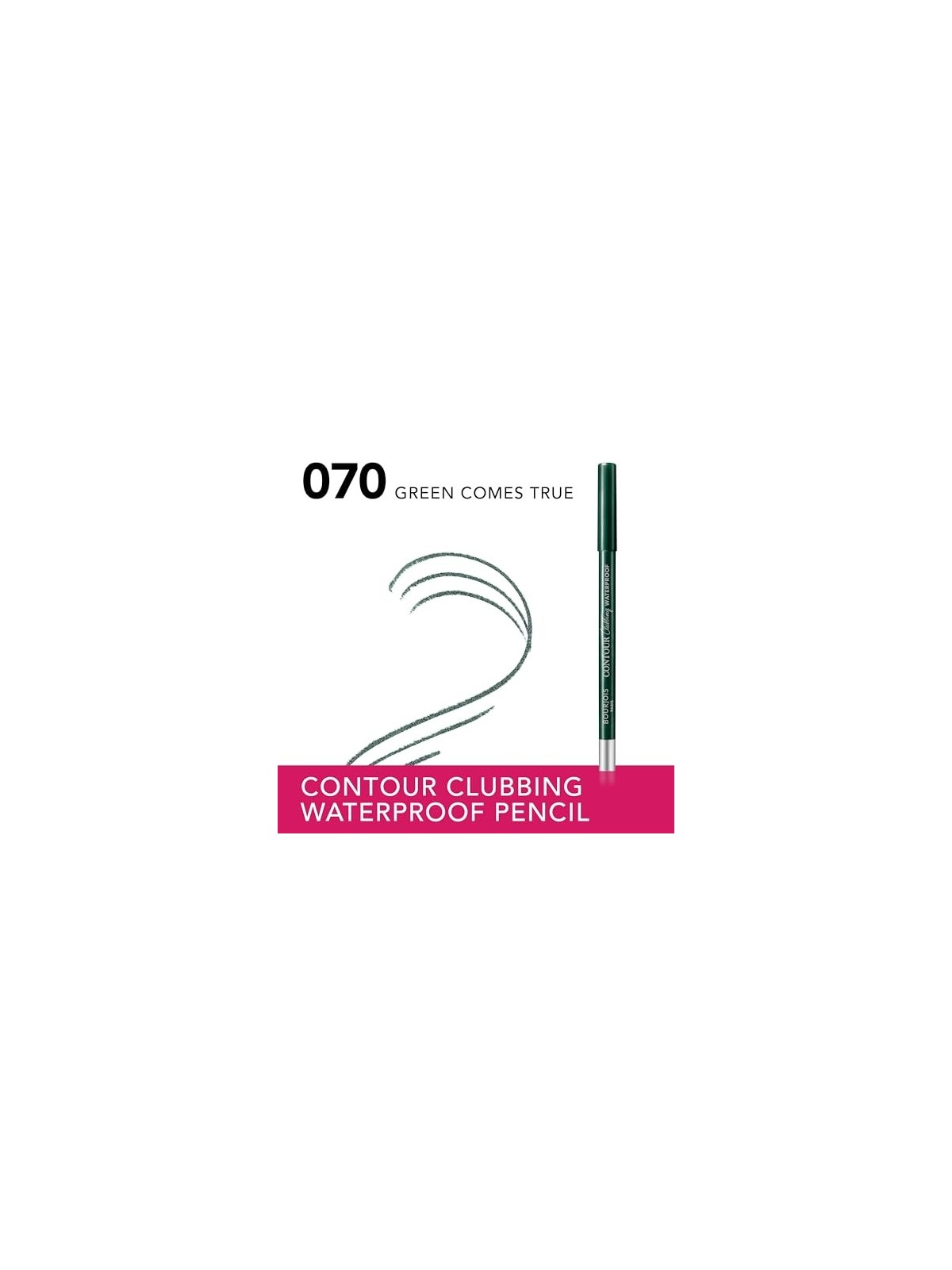Bourjois Contour Clubbing Waterproof Eye Pencil 1,2g Numero 70 Green Comes True
