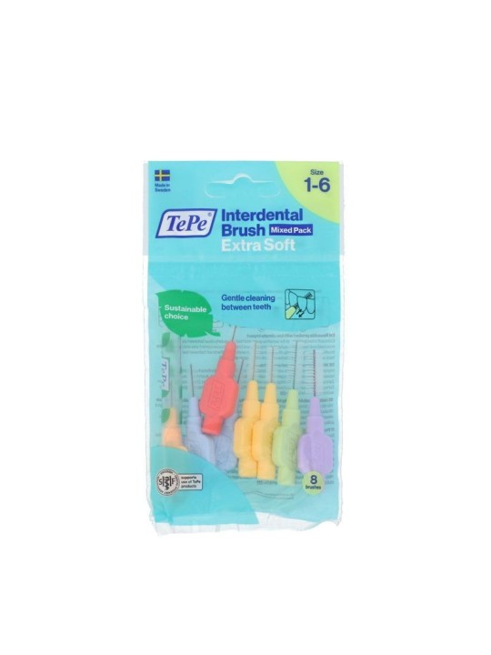 Spazzolini interdentali Extra Soft 0,45-1,1 mm 8 pz
