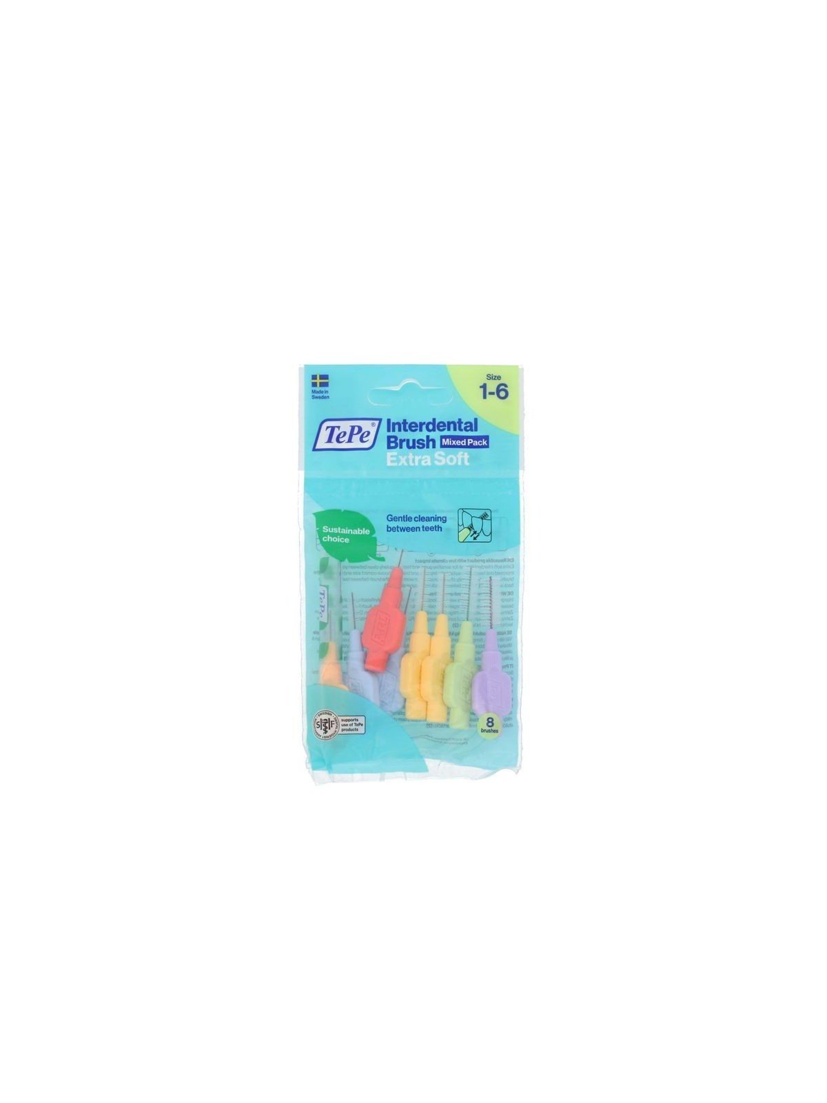 Spazzolini interdentali Extra Soft 0,45-1,1 mm 8 pz