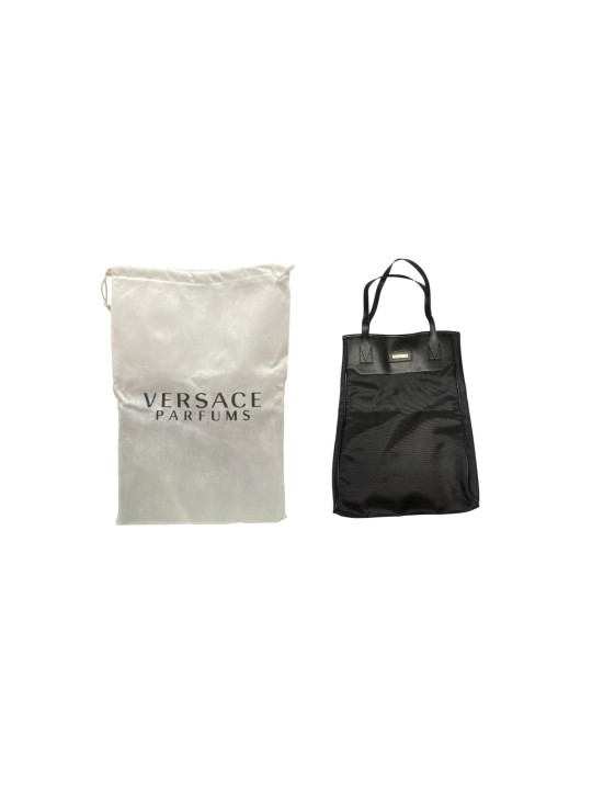 Versace Borsa Tote a Mano Nera da Donna Versace