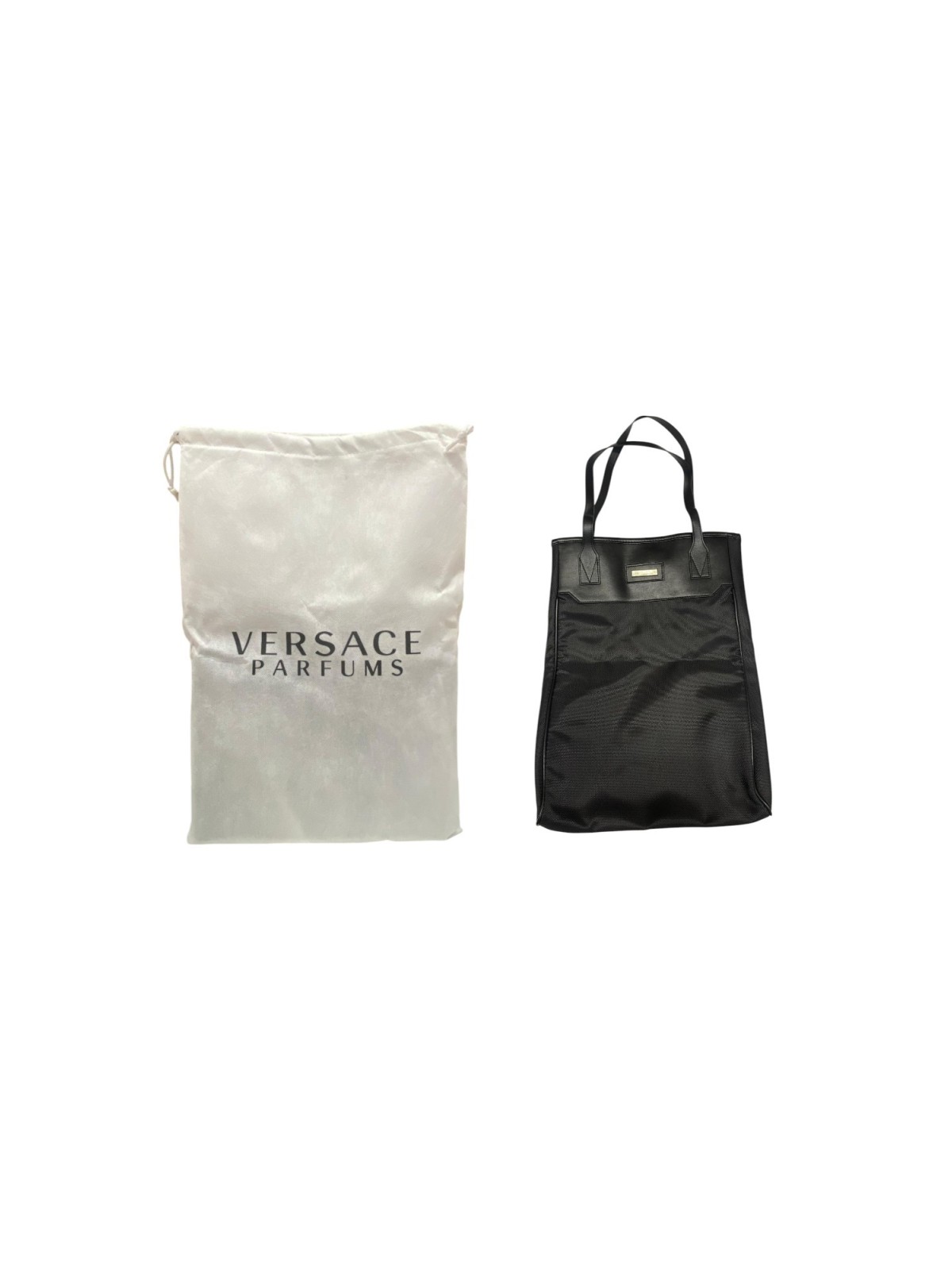 Versace Borsa Tote a Mano Nera da Donna Versace