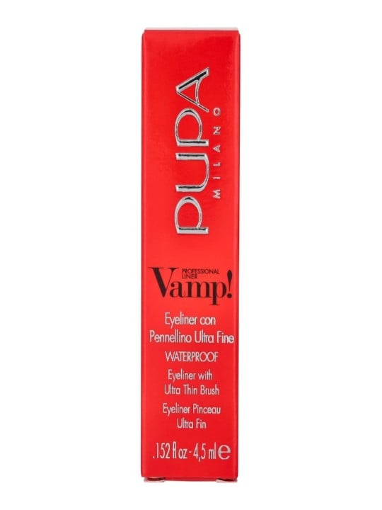 PUPA Milano Eyeliner waterproof Vamp! Eyeliner professionale waterproof 4,5ml - Tonalità: 100 Extra Black donna Pupa Milano www.
