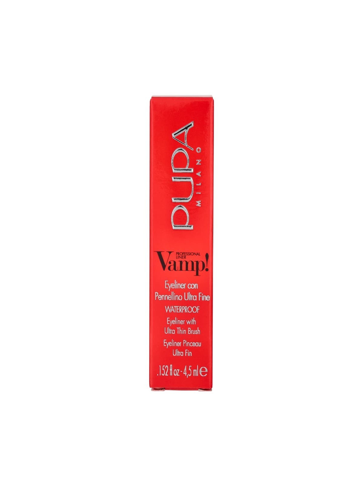 PUPA Milano Eyeliner waterproof Vamp! Eyeliner professionale waterproof 4,5ml - Tonalità: 100 Extra Black donna Pupa Milano www.