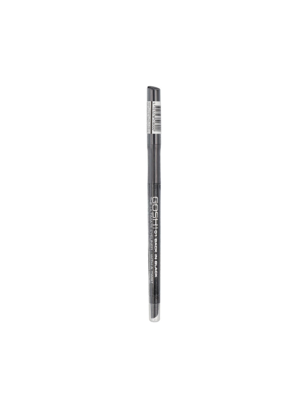 Gosh The Ultimate Eyeliner donna 0,4g Numero 01 Back In Black