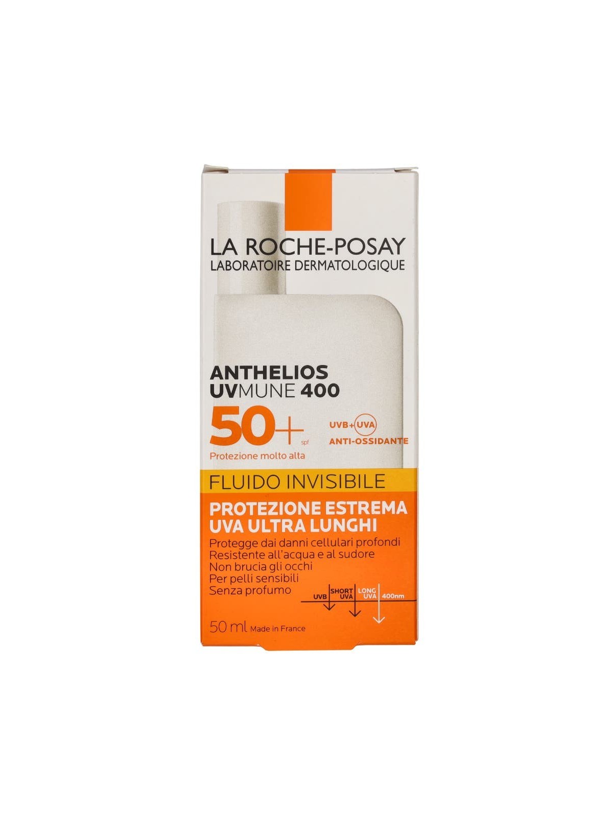 La Roche Posay ANTHELIOS unitVMUNE 400 SPF50 50ml: protezione invisibile unisex