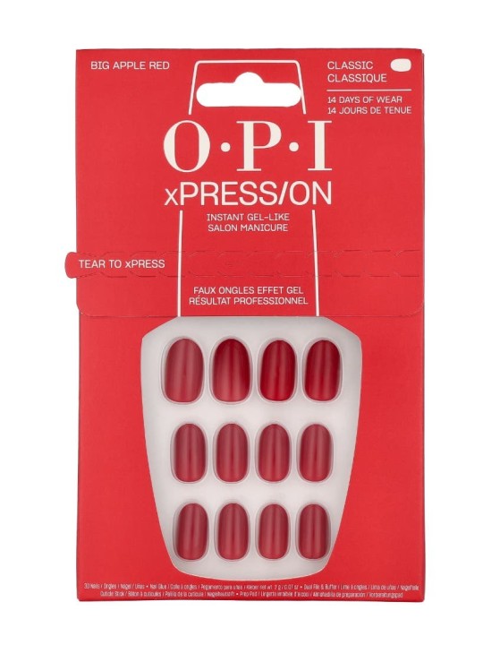 OPI Xpress-On Nail Art 30 unitï¿½ï¿½ Big Apple Red