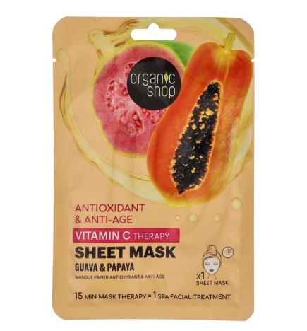 Organic Shop Antioxidant & Anti-Aging Vitamin C Sheet Mask
