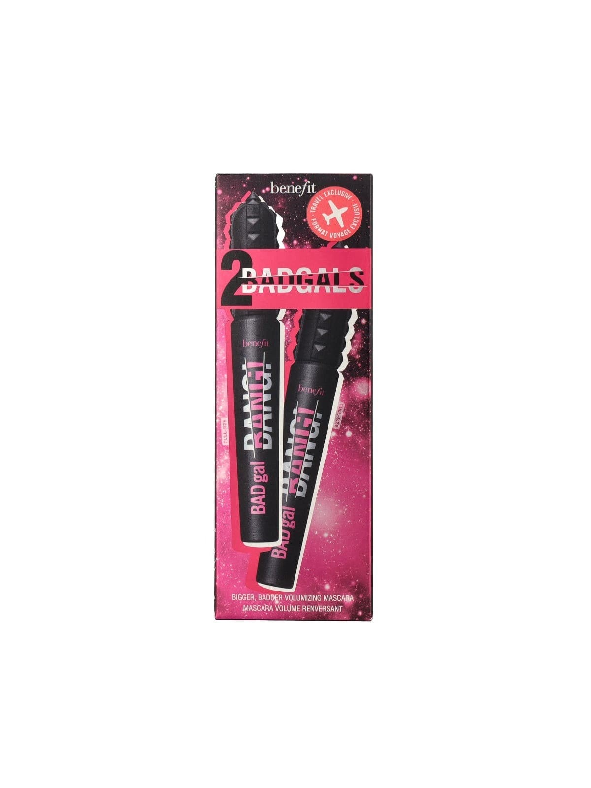 Benefit Duo Set: Badgal Bang! Volumizing Mascara donna 17g Numero 1 Intense Pitch Black - 2x8,5gr
