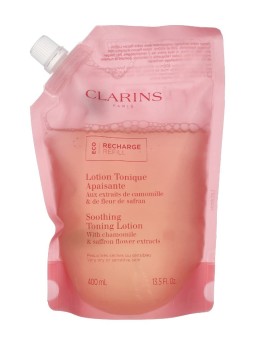 Clarins Acqua tonificante lenitiva per pelli molto secche e sensibili Lozione tonificante lenitiva 400ml - ricarica di ricambio 